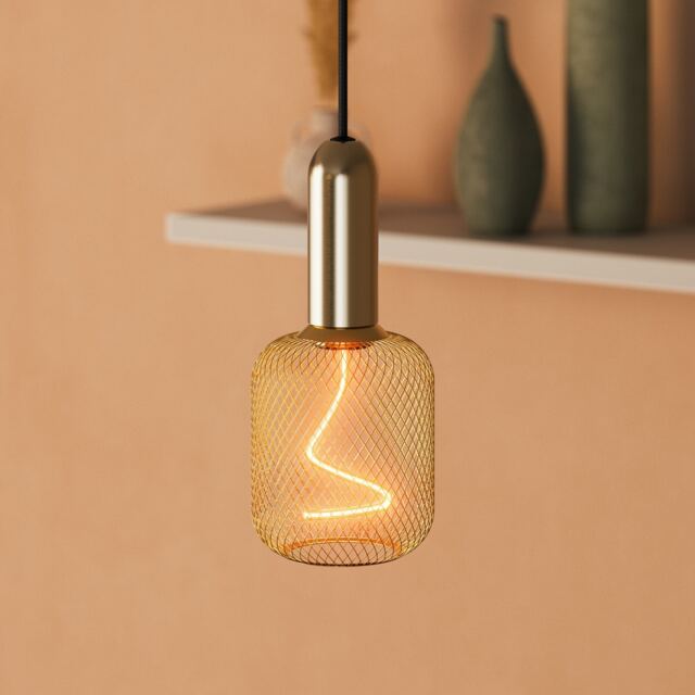 Osram Decor LED Spiral Filament Square Lamp 100 18 Gold DIM 3.5W 818 E27