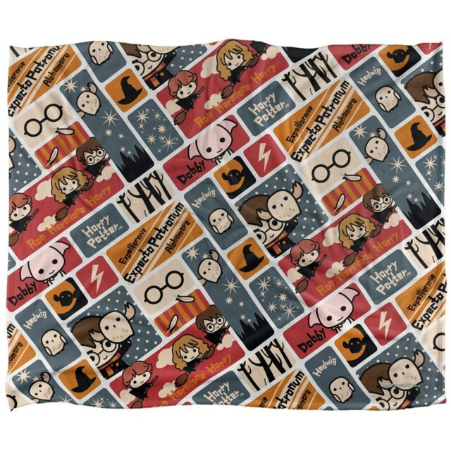 Harry Potter Chibi Characters Blanket - Multicoloured - One Size