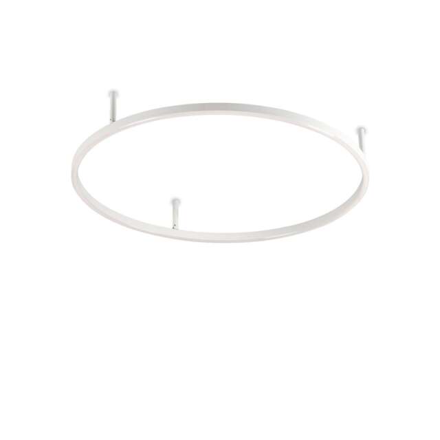Oracle Slim 70cm Non Dim 4000K Round Integrated LED Semi Flush Ceiling Light White