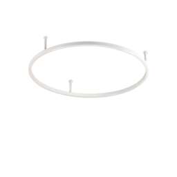 Oracle Slim 70cm Non Dim 4000K Round Integrated LED Semi Flush Ceiling Light White
