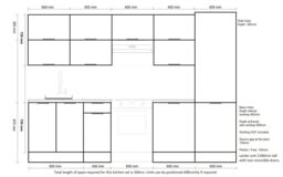 Complete Fitted Kitchen Cabinets Set 11 Unit Wide Larder 60cm Pantry 300cm Light Grey Gloss Star