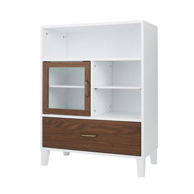 Teamson Home Tyler Wooden Bathroom Free Standing Cabinet