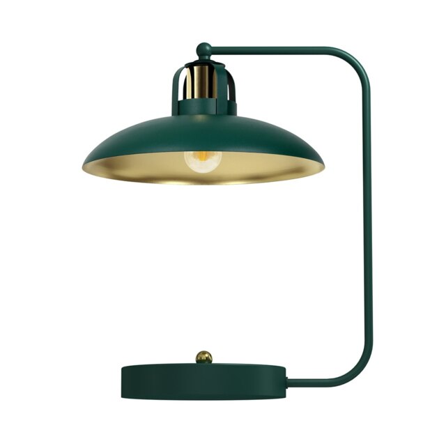 Milagro Table Lamp Felix Green/Gold 1XE27