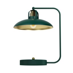 Milagro Table Lamp Felix Green/Gold 1XE27