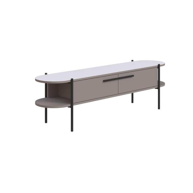 Decortie Otis TV Stand 160x46.2x35.6cm Mocha Grey