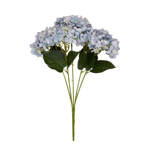 Hill Interiors Hydrangea Bunch Artificial Flower Blue Blue One Size 1