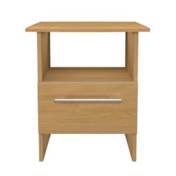 Carlton Bottom Drawer Lamp Table in Modern Oak (Ready Assembled) Brown Modern Oak
