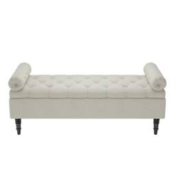 Living and Home Storage Ottoman Bench with Armrests