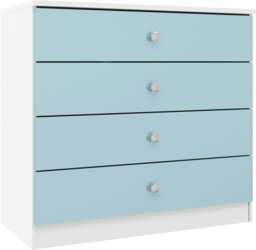 Denver 4 Drawer Chest Blue