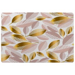 Pastel Rose And Gold Autumn Rug Multi