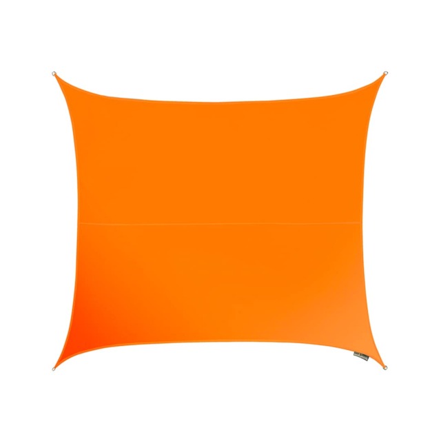 3m Square Waterproof Orange Sun Shade Sail