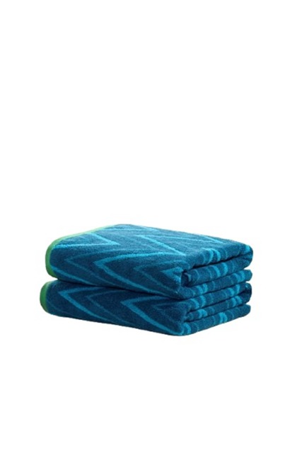 Helix Cotton Towels Striped Luxury Soft Quick Dry Absorbent Blue Hand towel 1