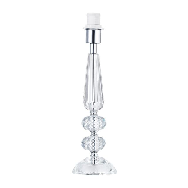 Contemporary Transparent K9 Crystal Glass Table Lamp Base with Faceted Spheres Clear Transparent 1