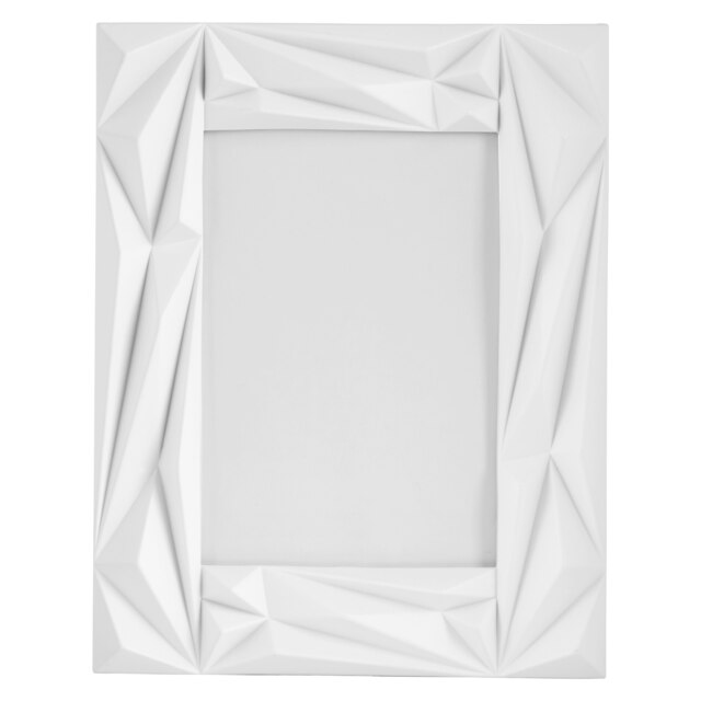 Geo Prisma White 5in x 7in Photo Frame White One Size