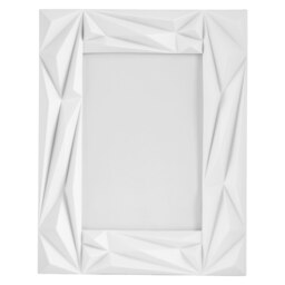 Geo Prisma White 5in x 7in Photo Frame White One Size
