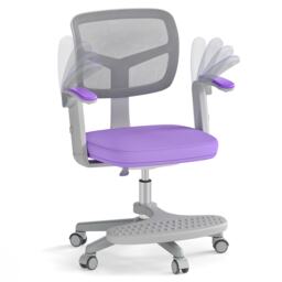 COSTWAY Kids Desk Chair Children Study Chair With Adjustable Height-Purple