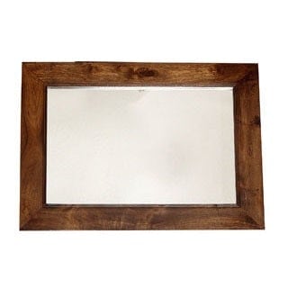 Maxen Dark Mango Solid Wood Frame Mirror