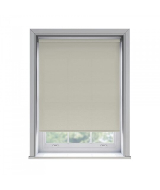 180cm No Drill Oyster Thermal Blackout Roller Blind (170cm Drop) Cream