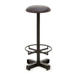 Premium Antique Blue Leather Bar Stool, Comfortable Design Modern Bar Stool, Durable Bar Stool For Bedroom Blue