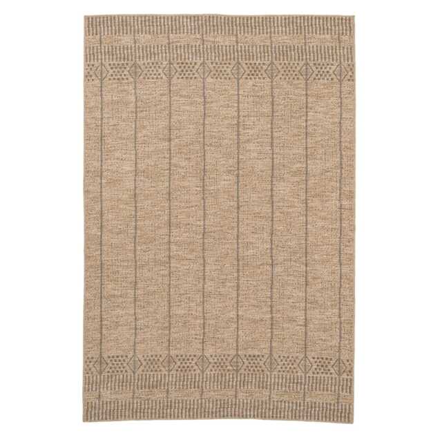 KUKOON Kai Hardwearing Washable Jute-Effect Rug – Natural Earthy Brown Area Mat 60cm x 240cm