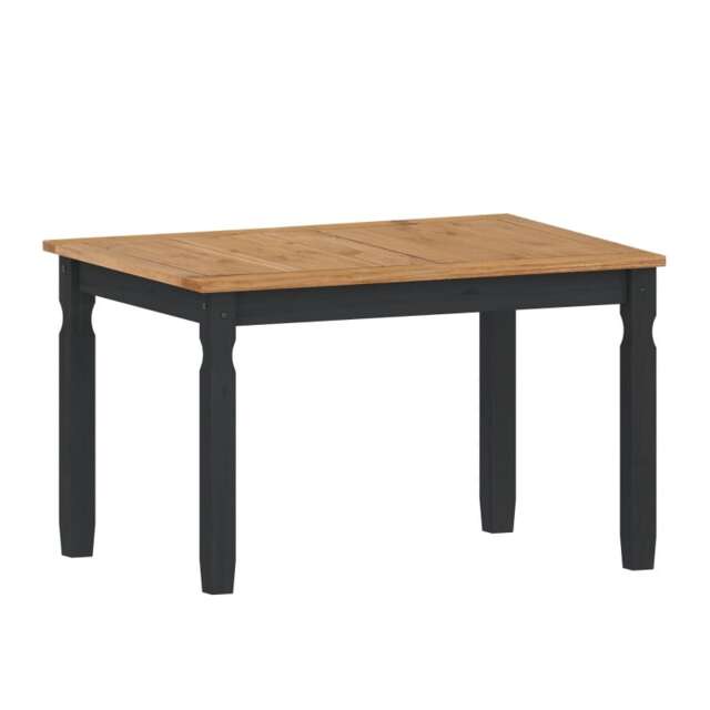 Mercers Furniture Corona Charcoal 4'0 Dining Table Solid Wood Mexican Pine Wooden Kitchen Dark Grey