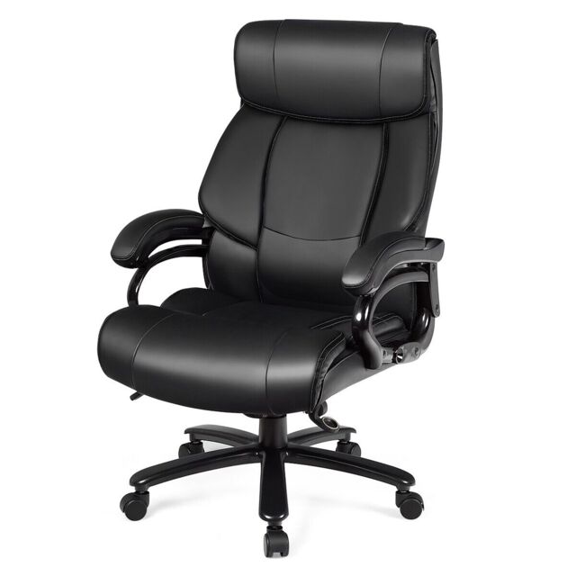 COSTWAY Tall Office Chair Ergonomic Executive Chair Black