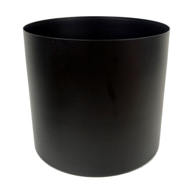 Metal Planter Plant Pot Black 20 x 18cm Smooth Finish Botanik Black