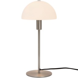 Nordlux Ellen Indoor Table Lamp Silver Metal E14 Dome Shade - Mains Powered, IP20 Silver Steel