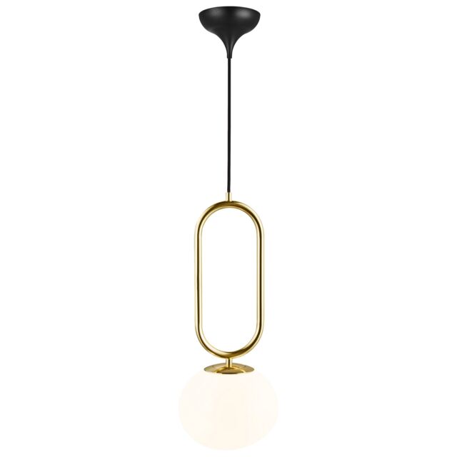 Nordlux Shapes Indoor Pendant Light Brass Glass E27 Hand Blown Glass - Mains Powered, IP20