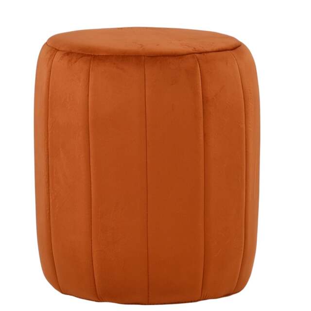 Lakeland Furniture Bubbles Burnt Orange Velvet 1 Foot Stool
