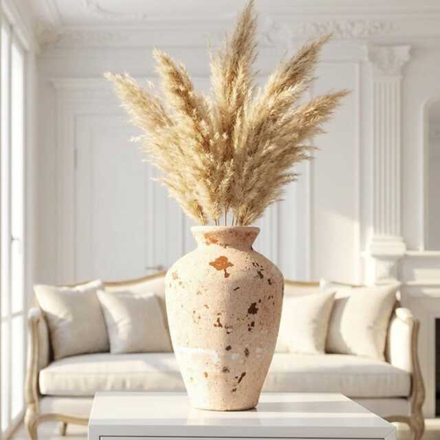 Avelor Speckled Stone Decorative Vase