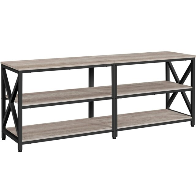 Yaheetech Vintage 3-layer TV Stand for TV up to 70 Inches