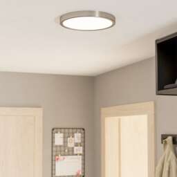 EGLO Fueva 6 Chrome LED Ceiling Light, 27cm Black