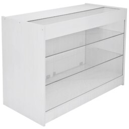 K1200 Retail Product Display Cabinet - Brilliant White White