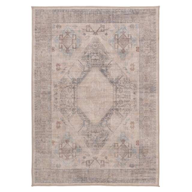 KUKOON Machine Washable Natural Jute Blend Traditional Beige Area Rug 280cm x 380cm