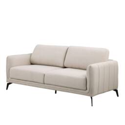 Oslo Modern Scandi Style Fabric Living Room 3 Seater Sofa (Beige)