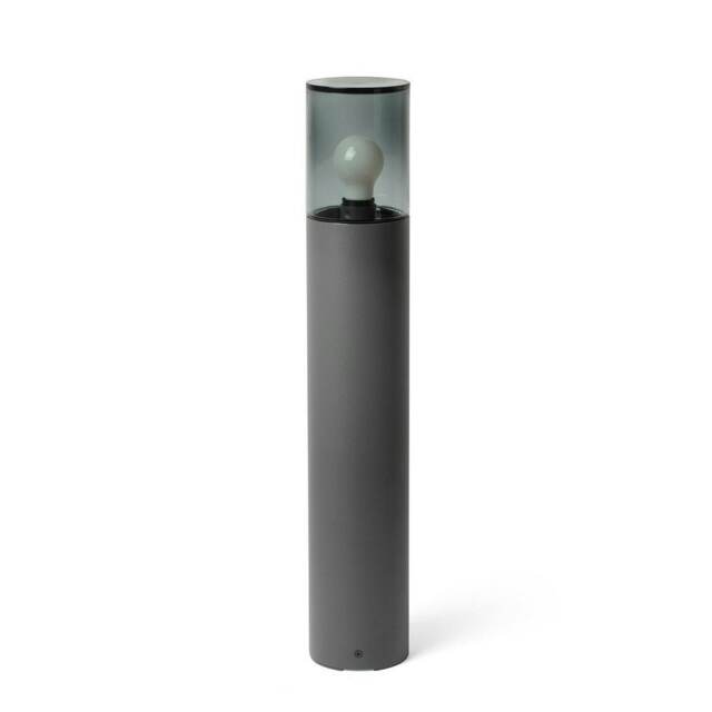 Kila Dark Grey Beacon Bollard Lamp 70cm Smoked 3000K IP65