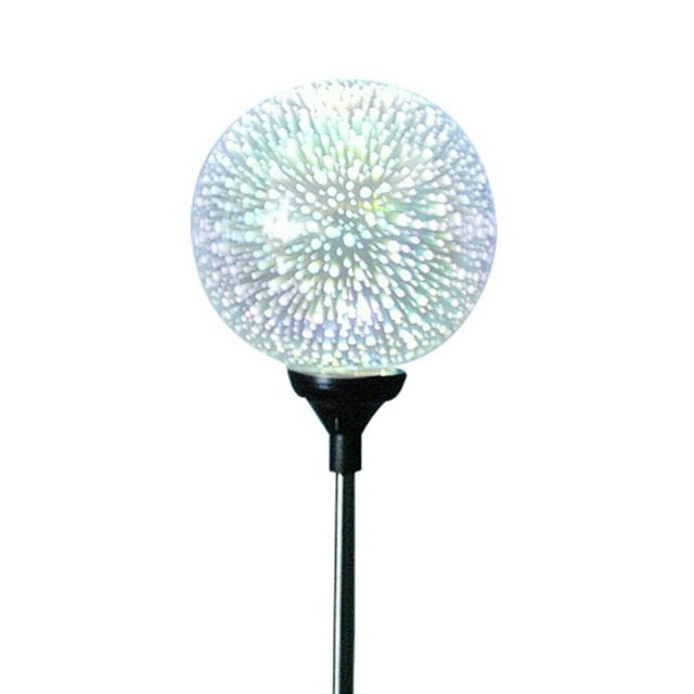 Haven Plastic Solar Garden 3D Globe Light Solar Panel Collects Sunlight to Charge Attractive look Multi