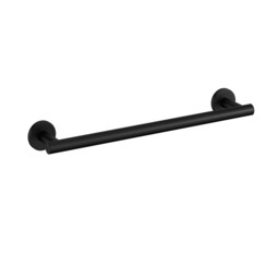 Cosmic Bathroom Towel Round Rail with Black Matte Chrome Finish 45.5 cm