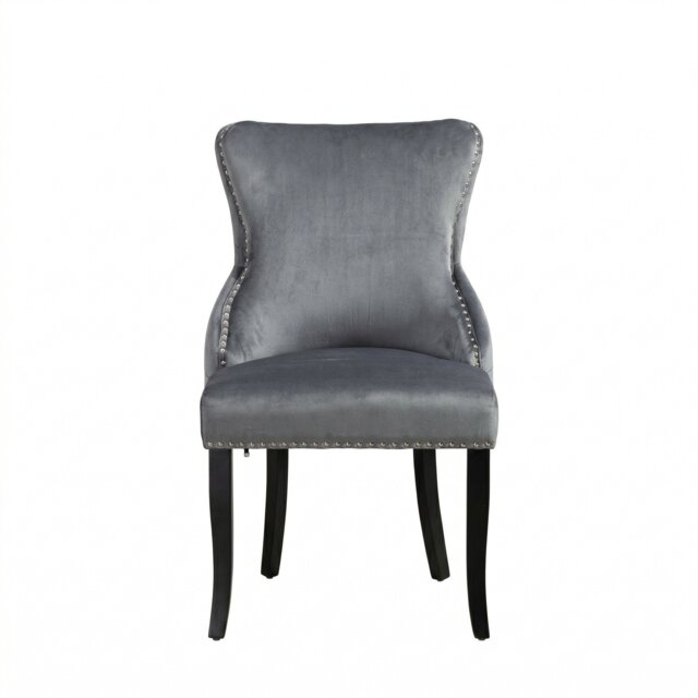 Palata Velvet Fabric Dining Chairs - Set of 2