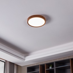 EGLO Musurita Natural Wooden LED Plastic & Steel Ceiling Light
