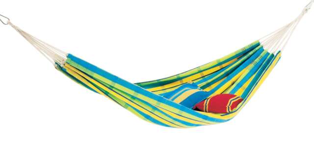 Barbados Lemon Cotton Traditional Garden Hammock - Large Multi 4030454000574 1