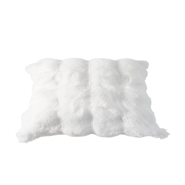 Living and Home Plush Throw Pillow Cover Pillowcase,White-50x30cm White