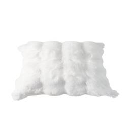 Living and Home Plush Throw Pillow Cover Pillowcase,White-50x30cm White