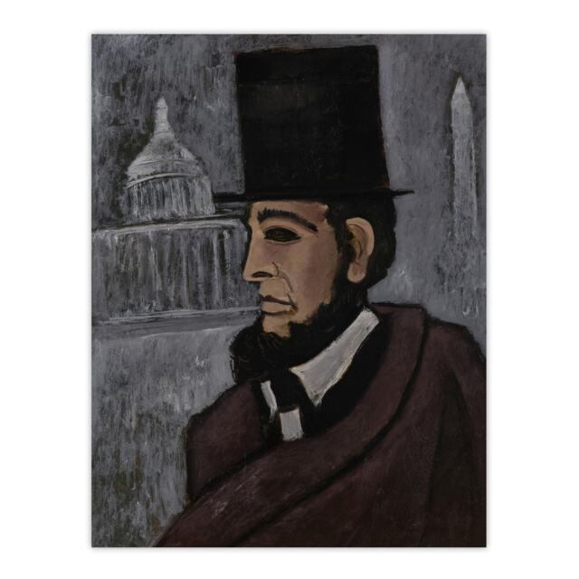 Weary of the Truth Abraham Lincoln Hartley Wall Art Poster Print