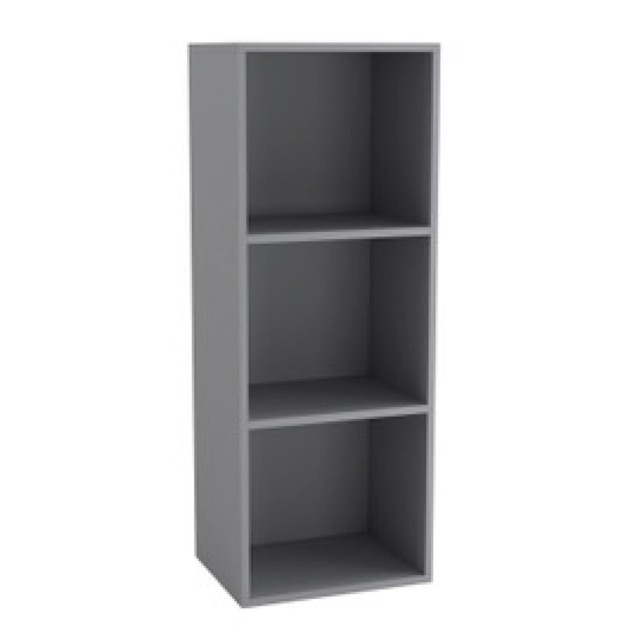 Wooden Bookcase Shelving Display Storage Shelf Unit Wood Shelves Multi Cedar Grey - 4 Shelf 1