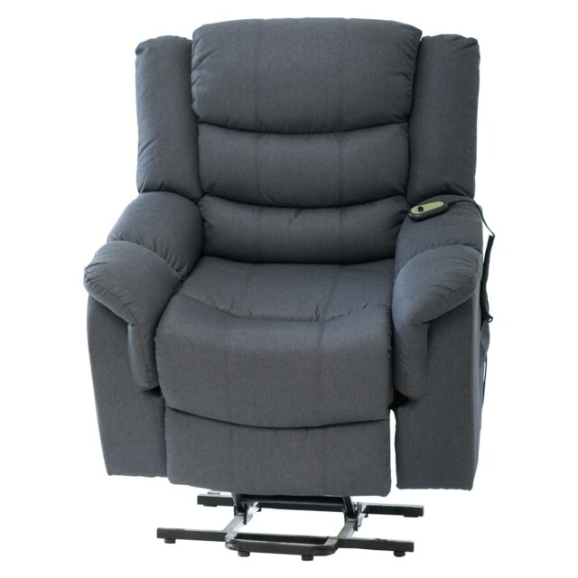 Colfax Electric Riser Recliner with Massage and Heat - Dark Grey