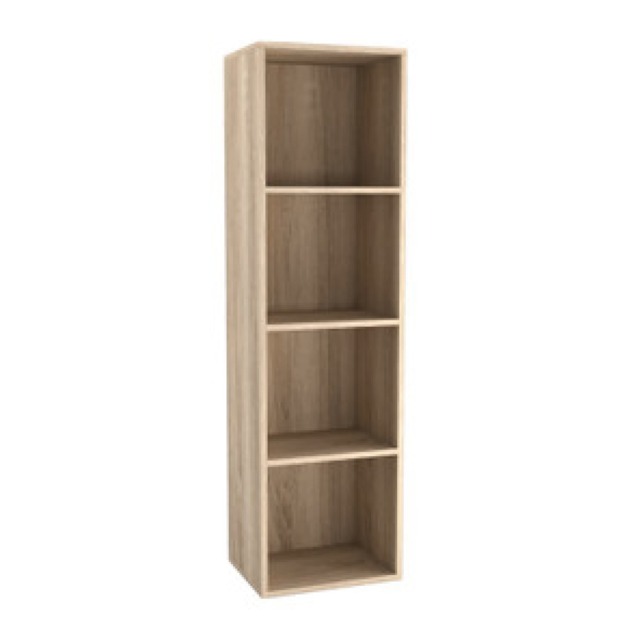 Wooden Bookcase Shelving Display Storage Shelf Unit Wood Shelves Multi Antique Oak - 4 Shelf 1