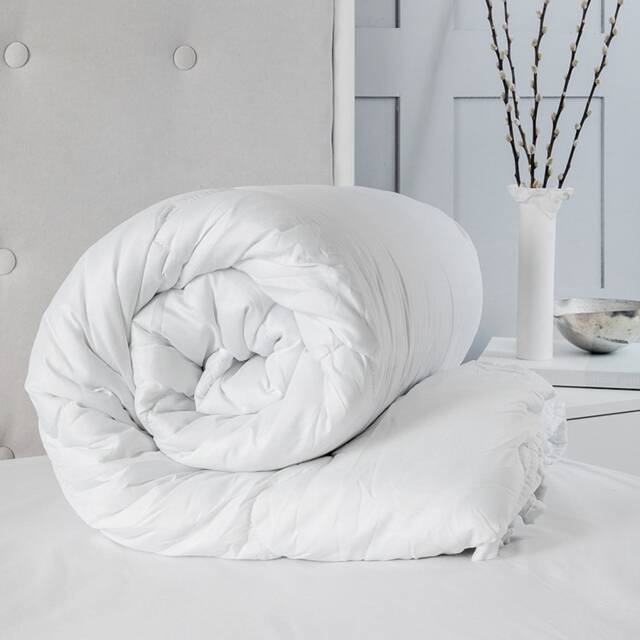 4 Season 3 in 1 All Season Duvet (9.0 + 4.5 Tog ) Detachable Soft Touch Microfibre Duvet King White