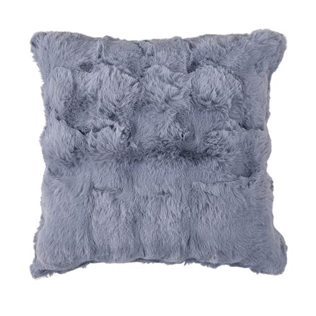 Living and Home Plush Throw Pillow Cover Pillowcase, Light Grey-45x45cm Grey Light Grey